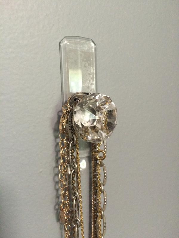 a close-up with my necklaces on it