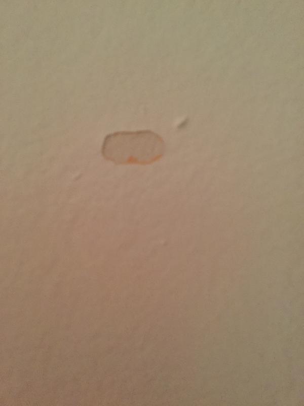 My now-damaged wall....