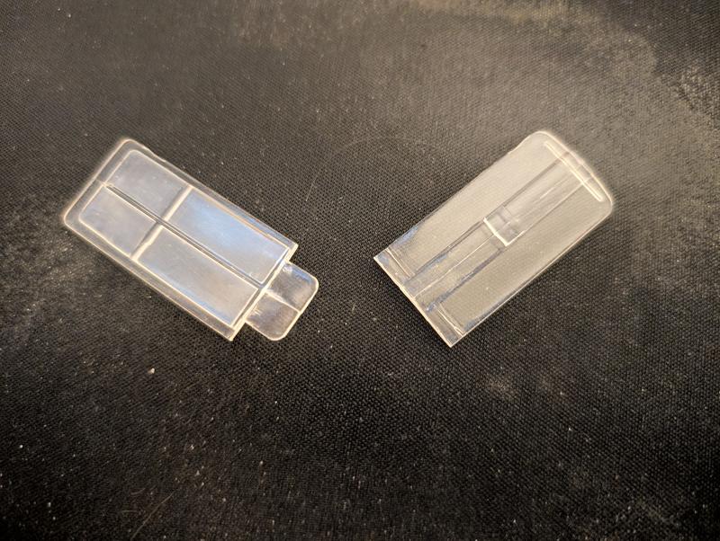 Broken right in the middle.