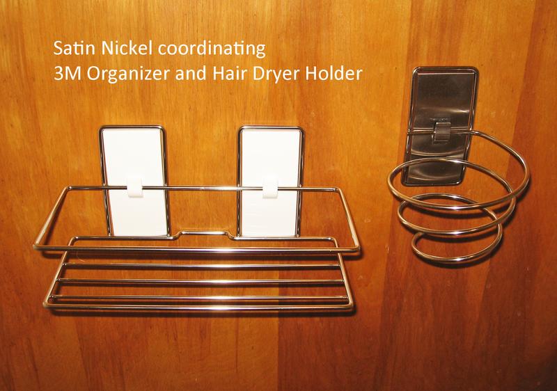 Reviews for Command Satin Nickel Hair Dryer Holder with Water-Resistant  Strip (1-Holder) (2-Water Resistant Strips)