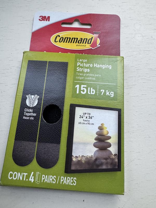 Command Large Black Picture Hanging Strips