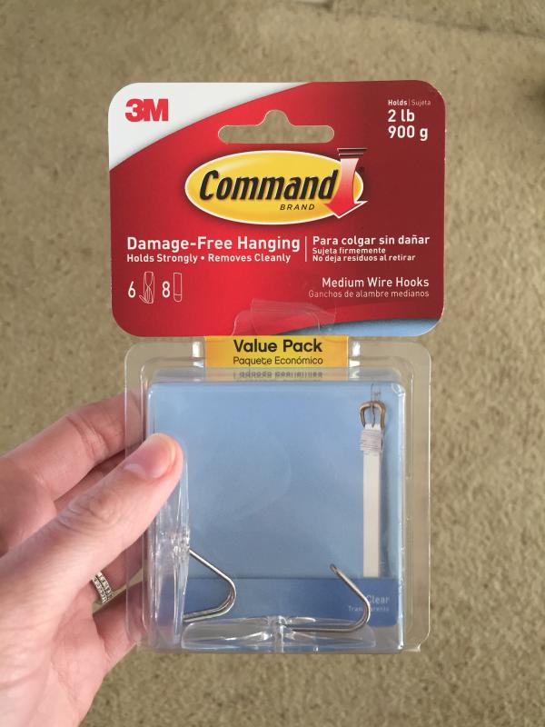 3M Command™ Medium Hooks Value Pack, Clear