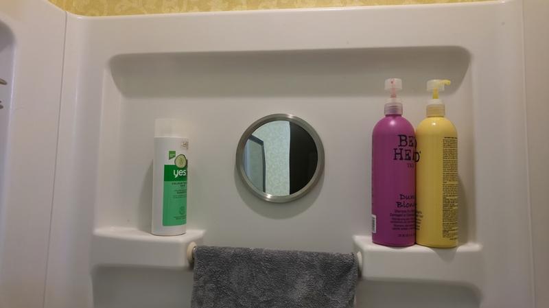 3M Command Bath Satin Nickel Mirror