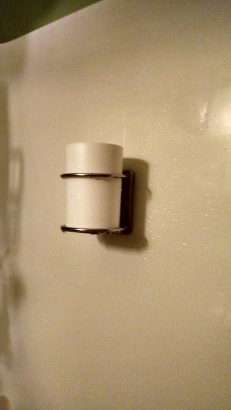 Installed in the shower