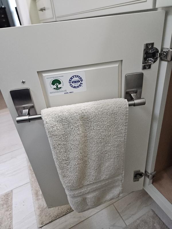 Attached towel bar