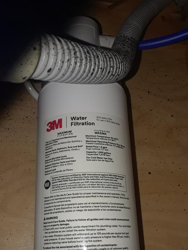 Filtrete Maximum Under Sink Quick Change Water Filtration Replacement Filter 3US-MAX-F01, For Use With System 3US-MAX-S01