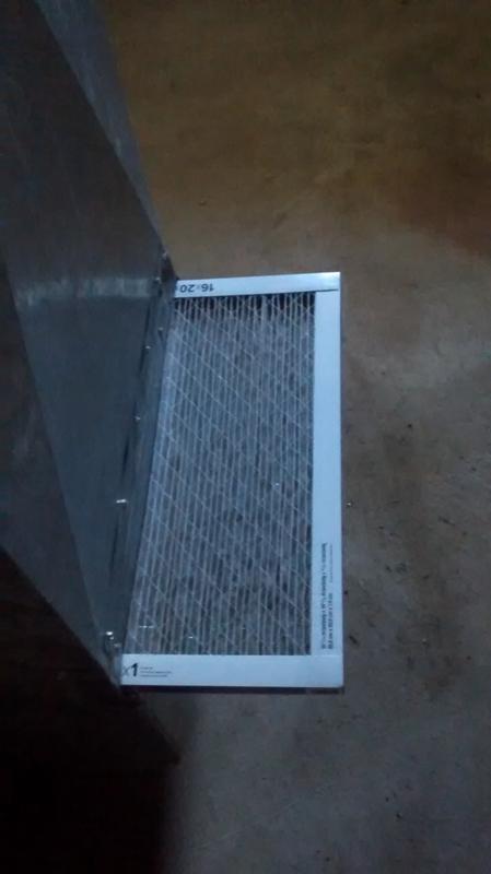 How our furnace is set up by side slot