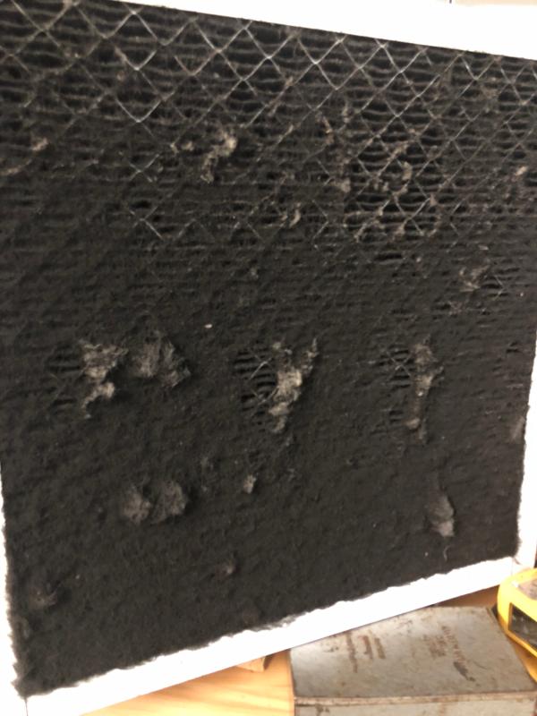 Exterior facing of filter