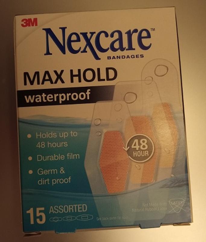 Nexcare™ Max Hold Waterproof Bandages, Assorted