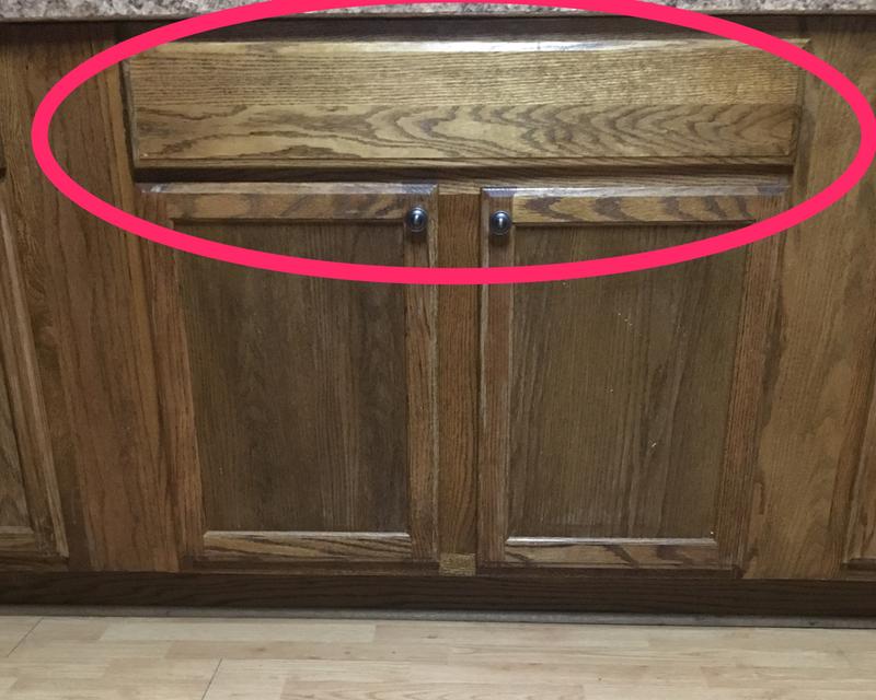 The board I put back up using this product is circled in red