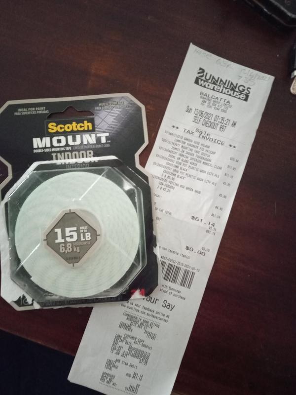 Scotch 0.75 in. x 9.72 yds. Permanent Double Sided Indoor Mounting