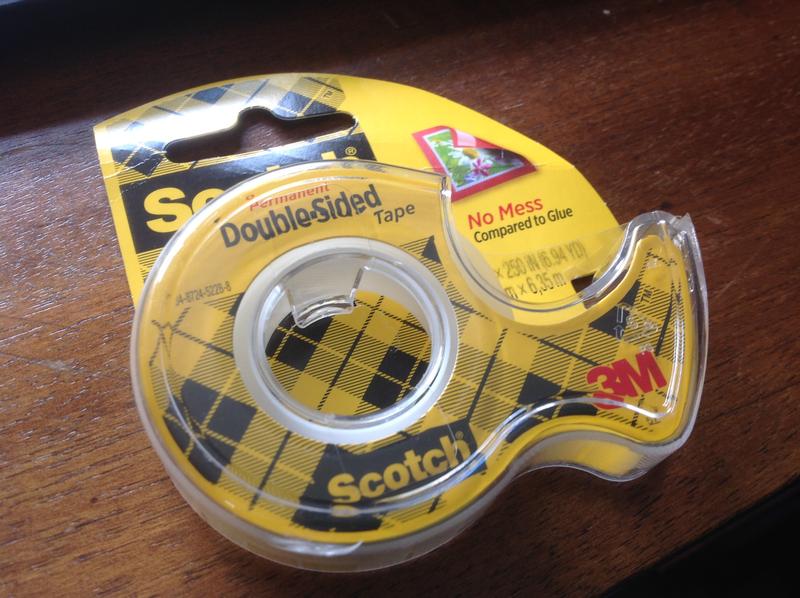 Scotch Double Sided Tape, Permanent, 1/2 x 250, 3 pk