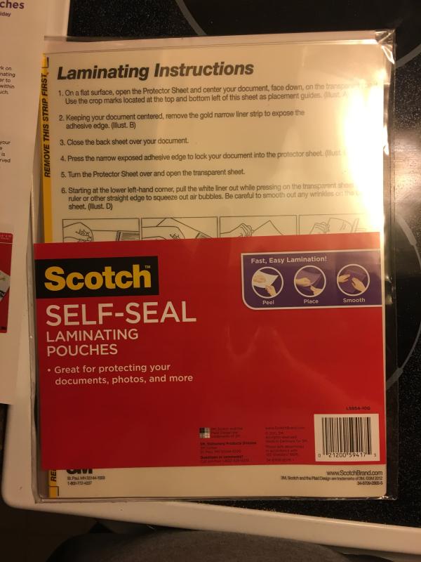 How To Use Self Seal Laminating Sheets: Laminate Documents On The