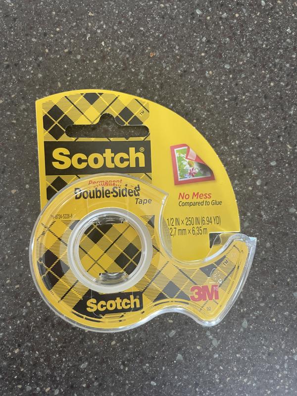 Scotch Double Sided Tape .75x200in Repositionable