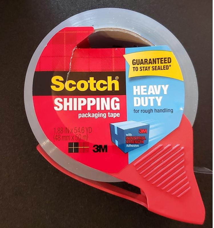  Scotch Heavy Duty Shipping Packing Tape, Clear
