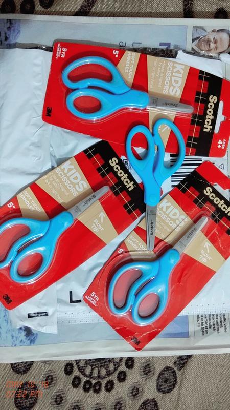 Scotch™ Kids Scissors 1441B-2-EF, Blunt Tip, Blue, 5 in (127 mm