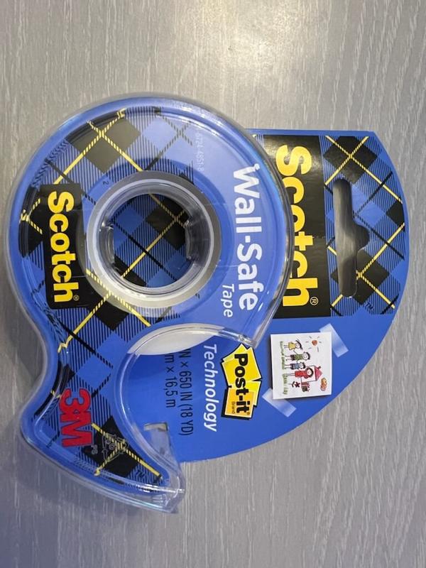Scotch Tape 1 Wall Safe Mat Protects Wall 16.5 mx 19 mm