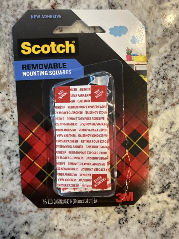 Scotch® Removable Double-Sided Mounting Squares, Multiple