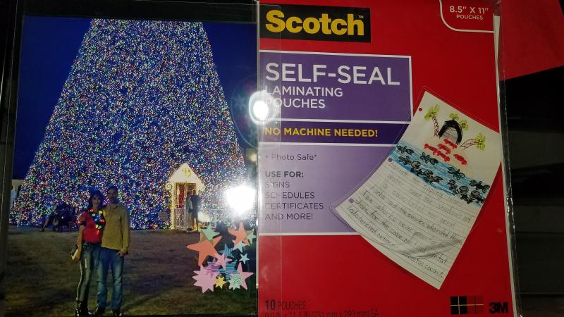  Scotch Self-Seal Laminating Pouches, 25 Pack, Letter Size  (LS854-25G-WM) : Laminating Supplies : Office Products