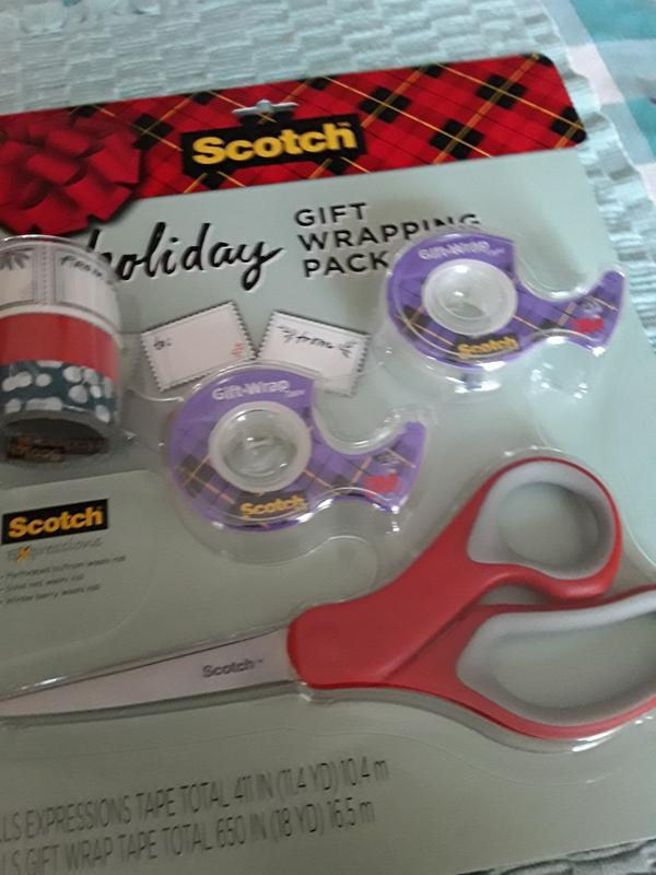 Scotch Gift Wrap Tape, 3 Rolls, The Go-To Tape for the Holidays, 3/4 x  300 51131707092