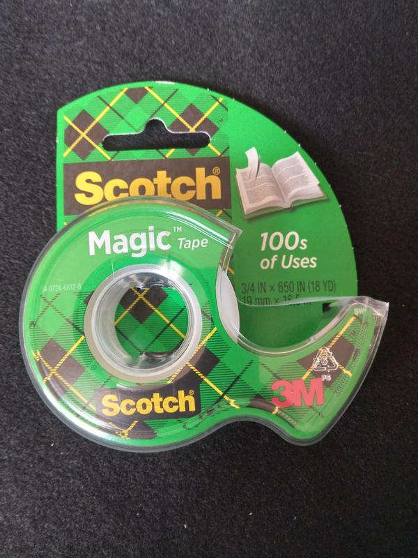 Scotch Magic Tape 34-8724-6004-2 With Dispenser (3/4 in X 36 yards)
