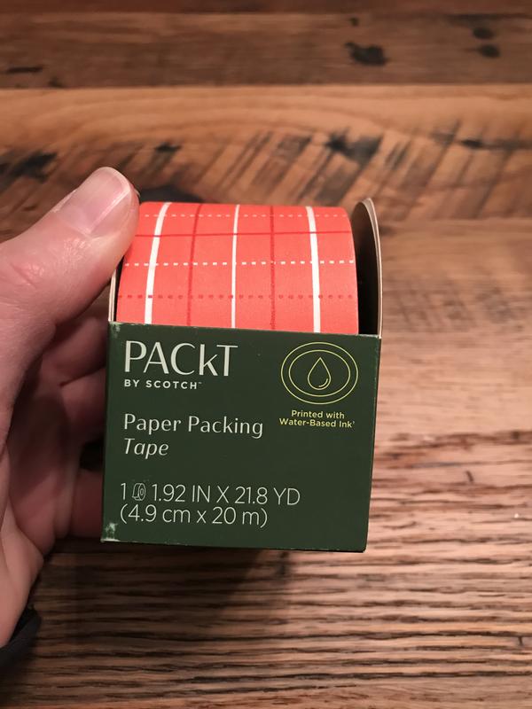 Packt by Scotch™ Paper Packing Tape, 1.92 in x 21.8 yd