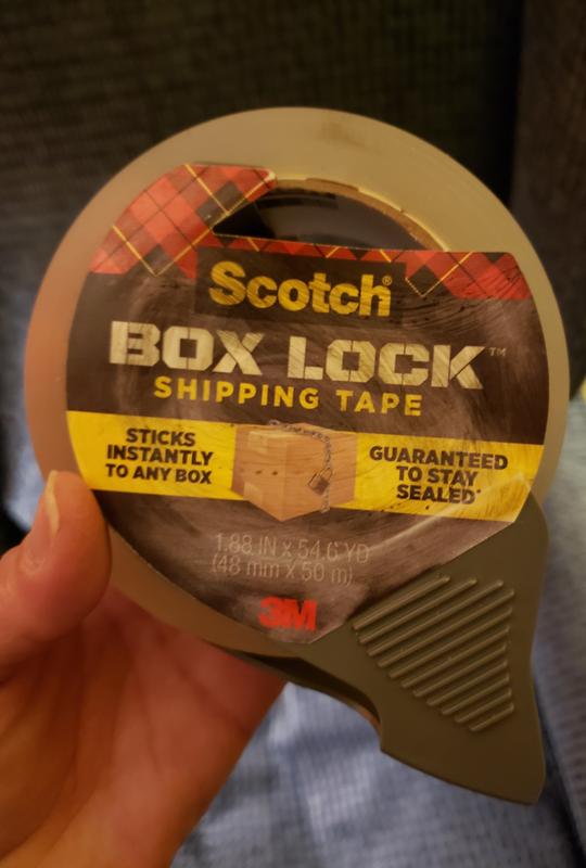 Ruban d'emballage Scotch Box Lock pour boîtes d'expédition, de déménagement  et d'entreposage, transparent, distributeur de 3 po, 50 m