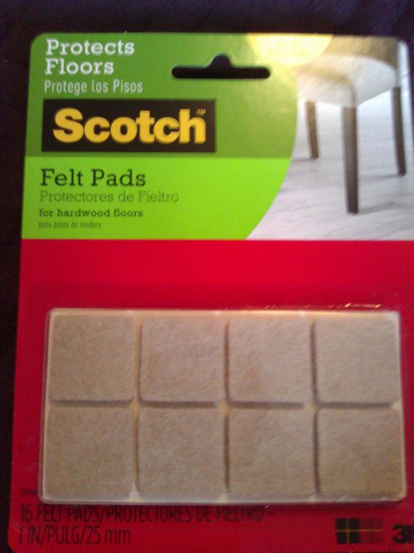 Scotch Felt Pads Value Pack Beige Assorted Sizes 36 Count (SP842-NA) sealed  new!
