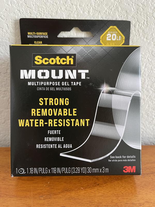 3M Multi-Purpose Removable Gel Mounting 3 -Pack 1.18-in x 9.84 Yard(s ...