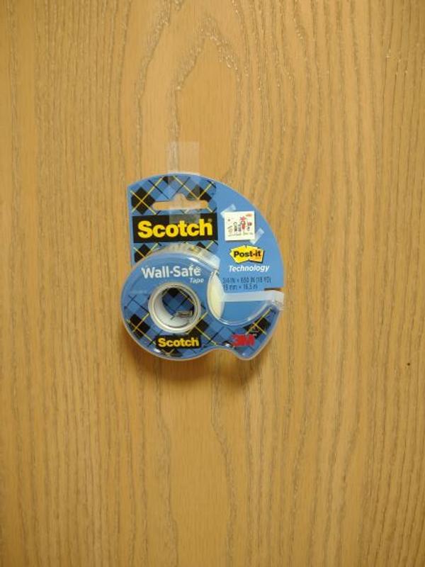  Scotch Wall-Safe Tape, 2 Rolls, Sticks Securely, Removes  Cleanly, Invisible, Designed for Displaying, Photo Safe, 3/4 in x 800 in  (813S2) : Office Products