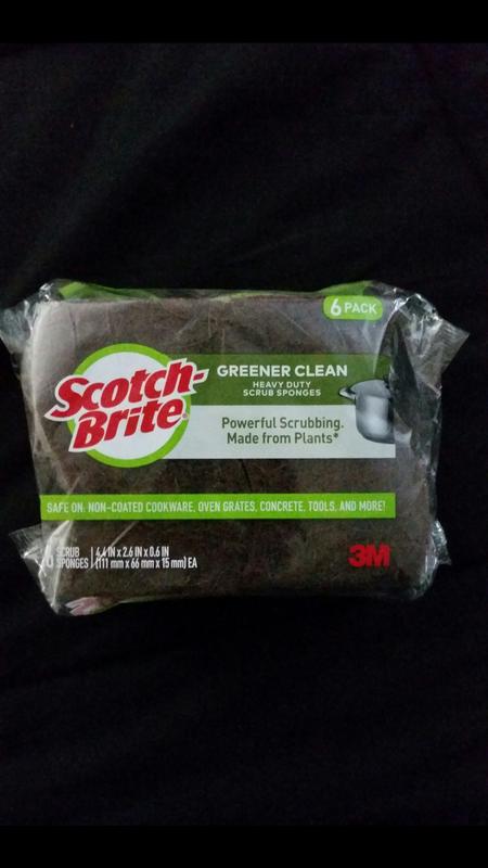 Scotch-Brite Greener Clean Non-Scratch Scrub Sponge 97036, 6/6 93297  Industrial 3M Products & Supplies - Strobels Supply