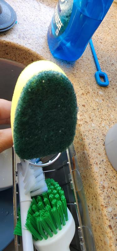 Handle Sponge Brush, Good Grips Soap Dispensing Dish Scrub, Heavy Duty Dish  Wand Sponge For Kitchen Sink Cleaning, Non-Scratch Dishwand, Keeps Hands  Out of The Mess, Detachable Handle Adding Cleaner 