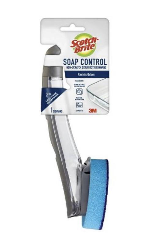 Scotch-Brite Advanced Soap Control Dishwand Brush Refill, 3 Pack