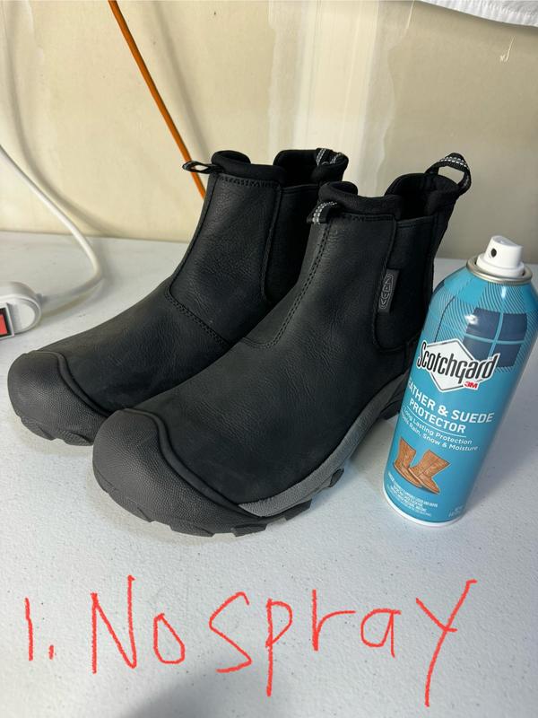 Can I use a fabric water shield on my suede shoes? : r/Leatherworking