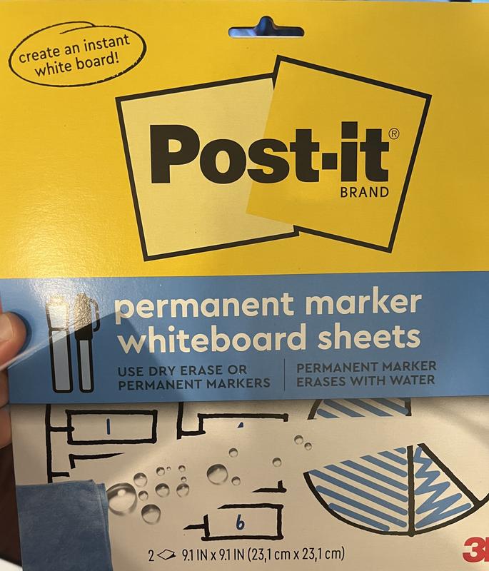 Post-It® Flex Write Surface Sheets - White, 9.1 in x 9.1 in - Smith's Food  and Drug