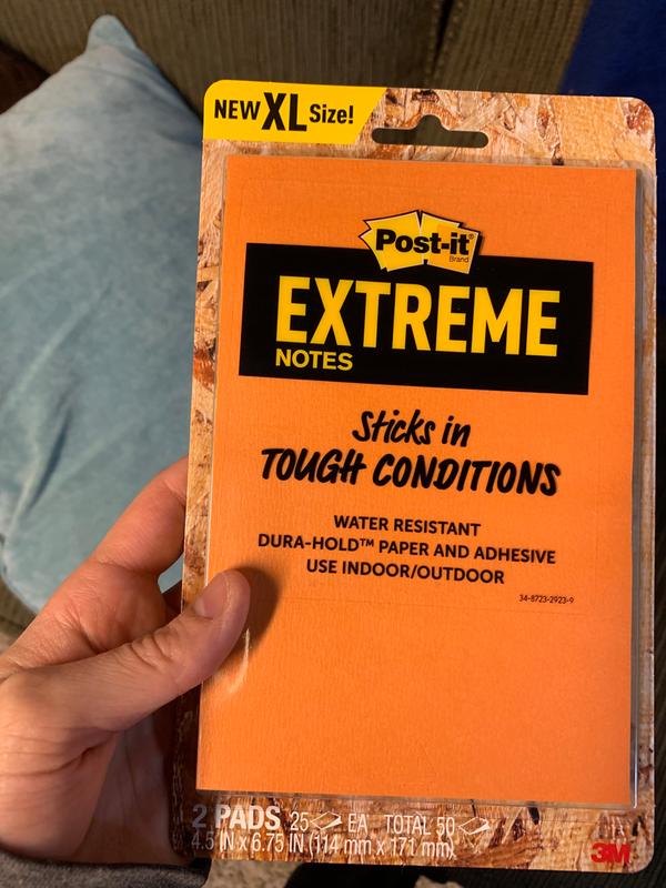 Tough Communication: Post-it Extreme Notes Stick to ANY Surface
