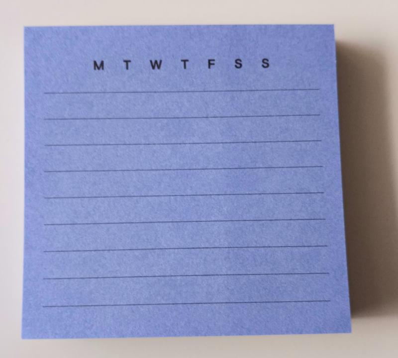 Noted By Post It Brand Blue Lined Square Notes 3 In X 3 In