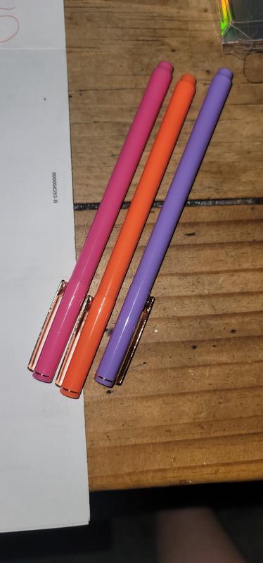 Noted by Post-it®, Warm Color Pens, Purple, Pink, Orange, Felt tip