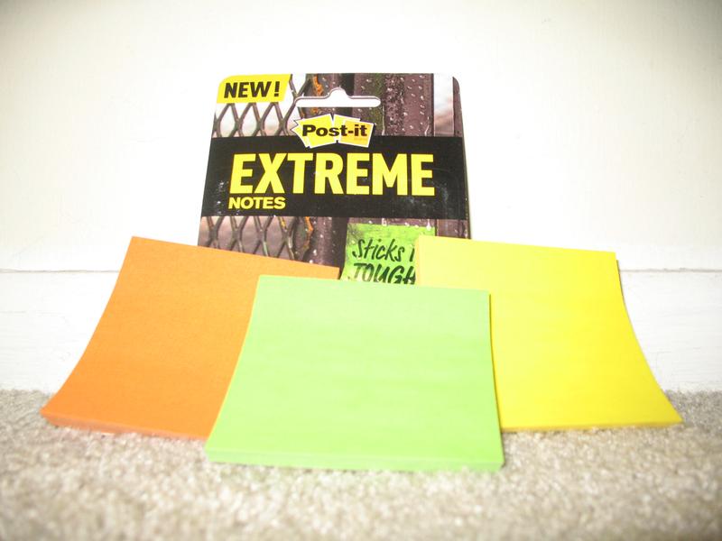 Post-it® Extreme Notes, 3 in. x 3 in., Orange, 12 Pads/Pack, 45 Sheets/Pad