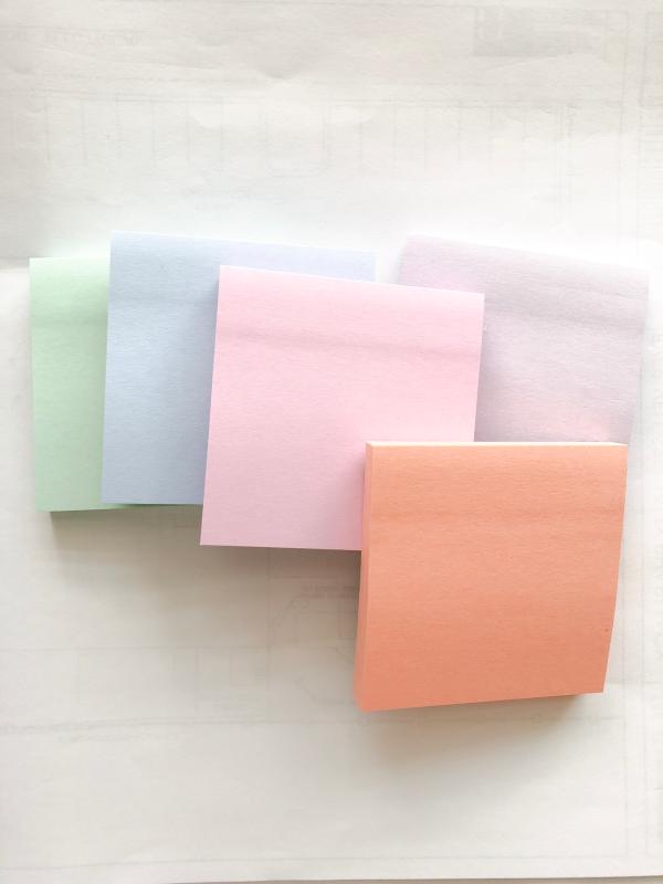 Post-it® Recycled Super Sticky Notes, 4 in x 4 in, Wanderlust Pastels  Collection, Lined, 6 Pads/Pack