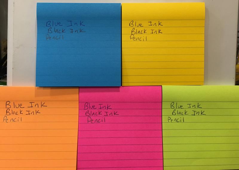 Blue is a fun color, but difficult to see the lines.