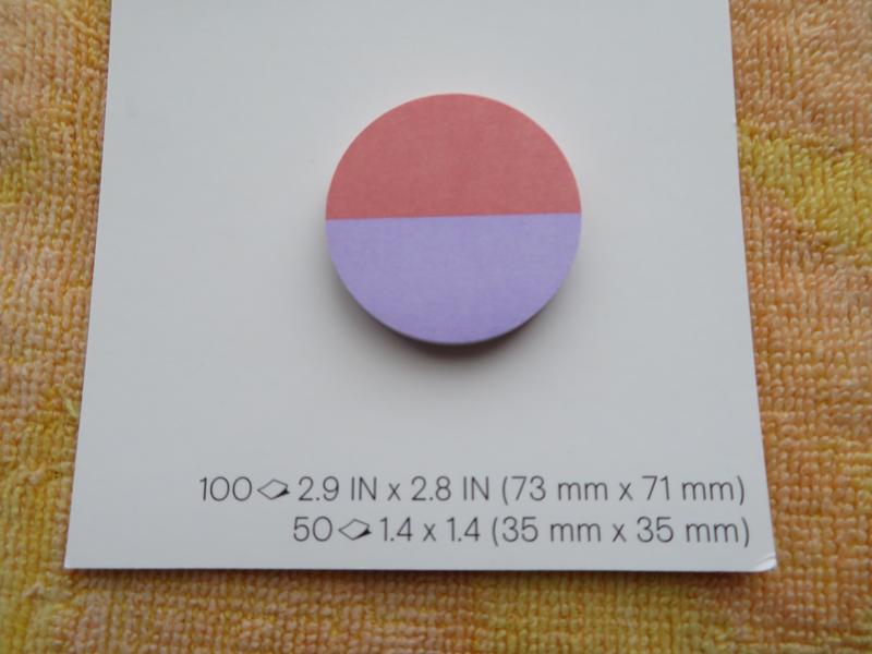 Noted by Post-it Notes, Blue and Green Square & Pink and Purple Round Shape, 100 Sheets