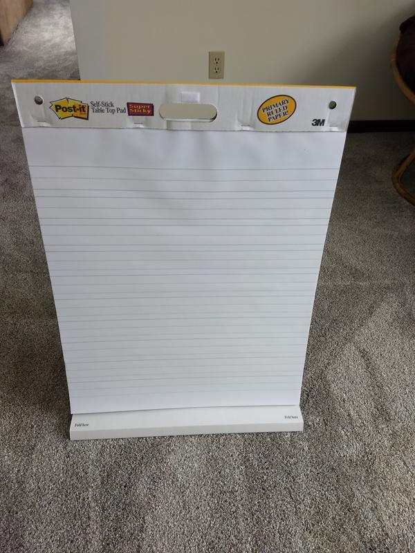Post-it Super Sticky Portable Tabletop Easel Pad W/Dry Erase Panel 20 X 23 Inches, 20 Sheets/Pad, 2 Pads, One Side White Self Stick Flip Chart Paper, One Side Dry Erase, Built-in Stand
