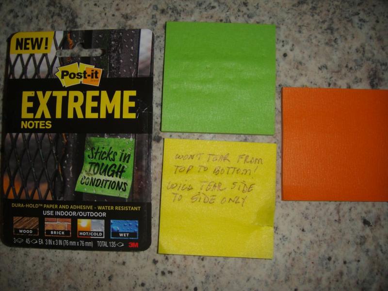Post-it Extreme Notes Water-Resistant Self-Stick Notes, Multi-Colored, 3 x  3, 45 Sheets, 32/Pack (XTRM3332CBNT)