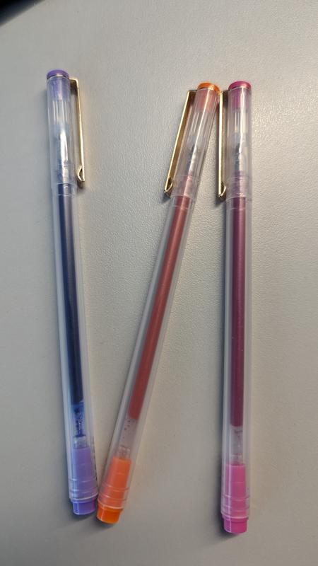 Noted by Post-it®, Warm Color Pens, Purple, Pink, Orange, Felt tip, Ink  color matches barrel, 3 Pens/Pack