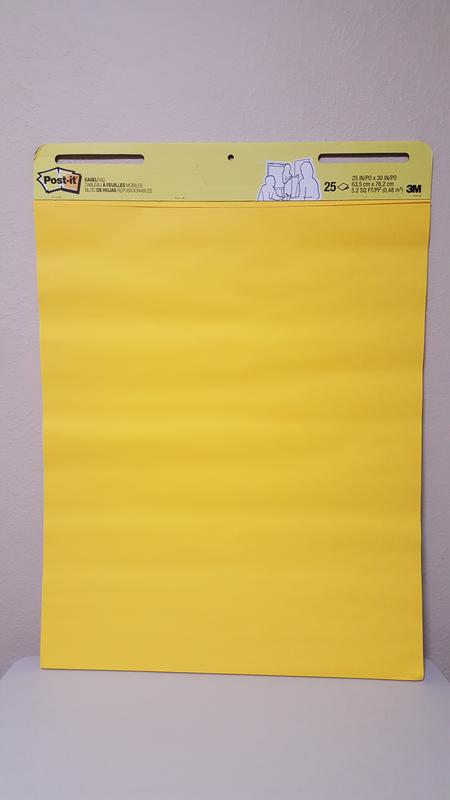 Post-it Easel Pads Super Sticky Self Stick Easel Pads 25 x 30 Yellow 30  Sheets 2 Pads/Pack 559YW2PK 
