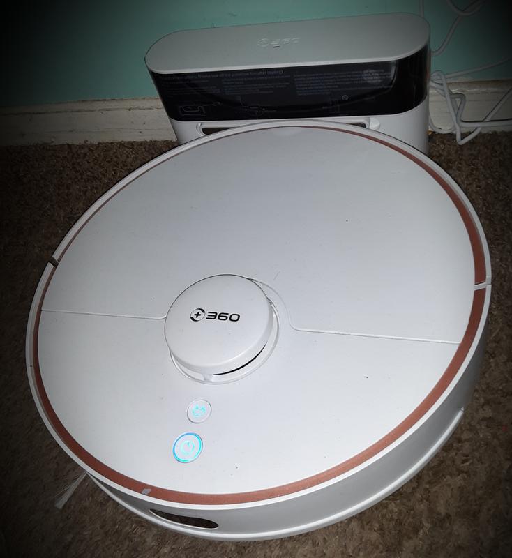 360 S7 LiDAR Vacuum and Mop Combo Robot Cleaner in White Bed Bath