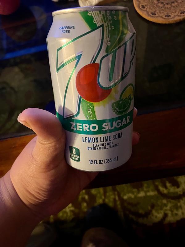 7UP Zero Sugar Lemon Lime Soda, 12 fl oz cans, 12 pack