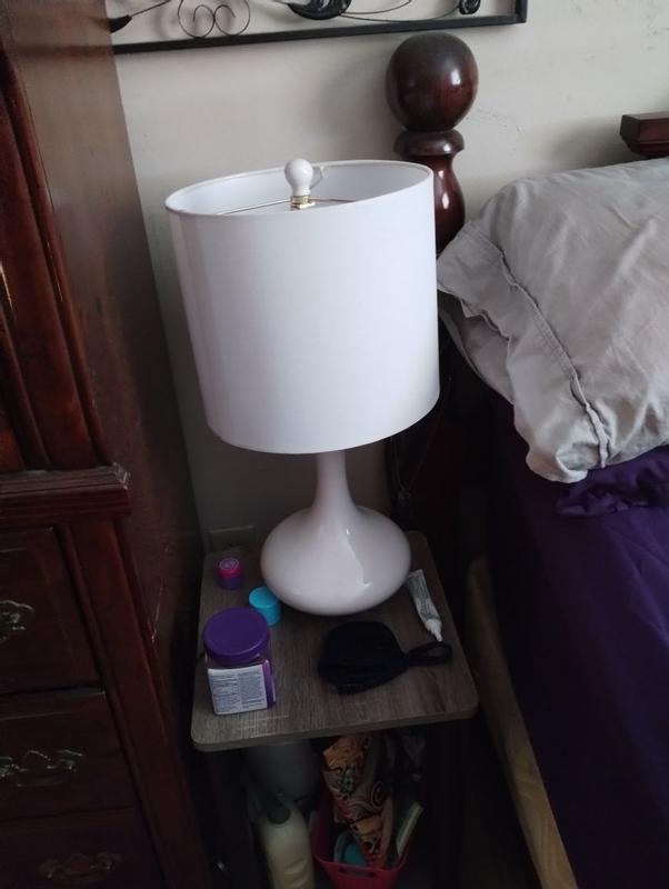 Maxax Deluxe 23.5-in Purple ang Bronze Rotary socket Table Lamp with ...