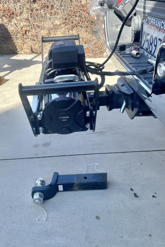Rear mounted on a cradle